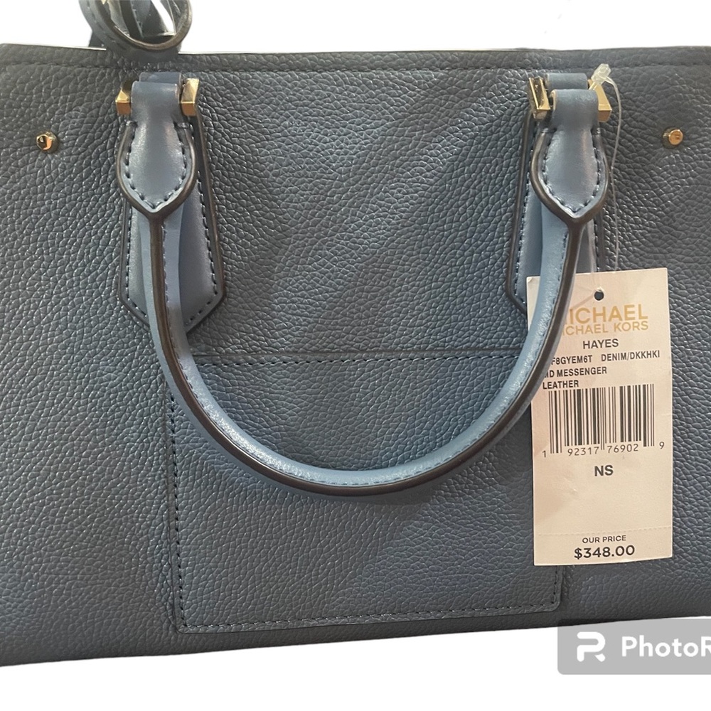 Michael Kors Baby blue satchel crossbody purse NWT $348 - Picture 2 of 4